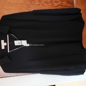 MICHAEL Michael Kors Black Blouse with Zipper Detail